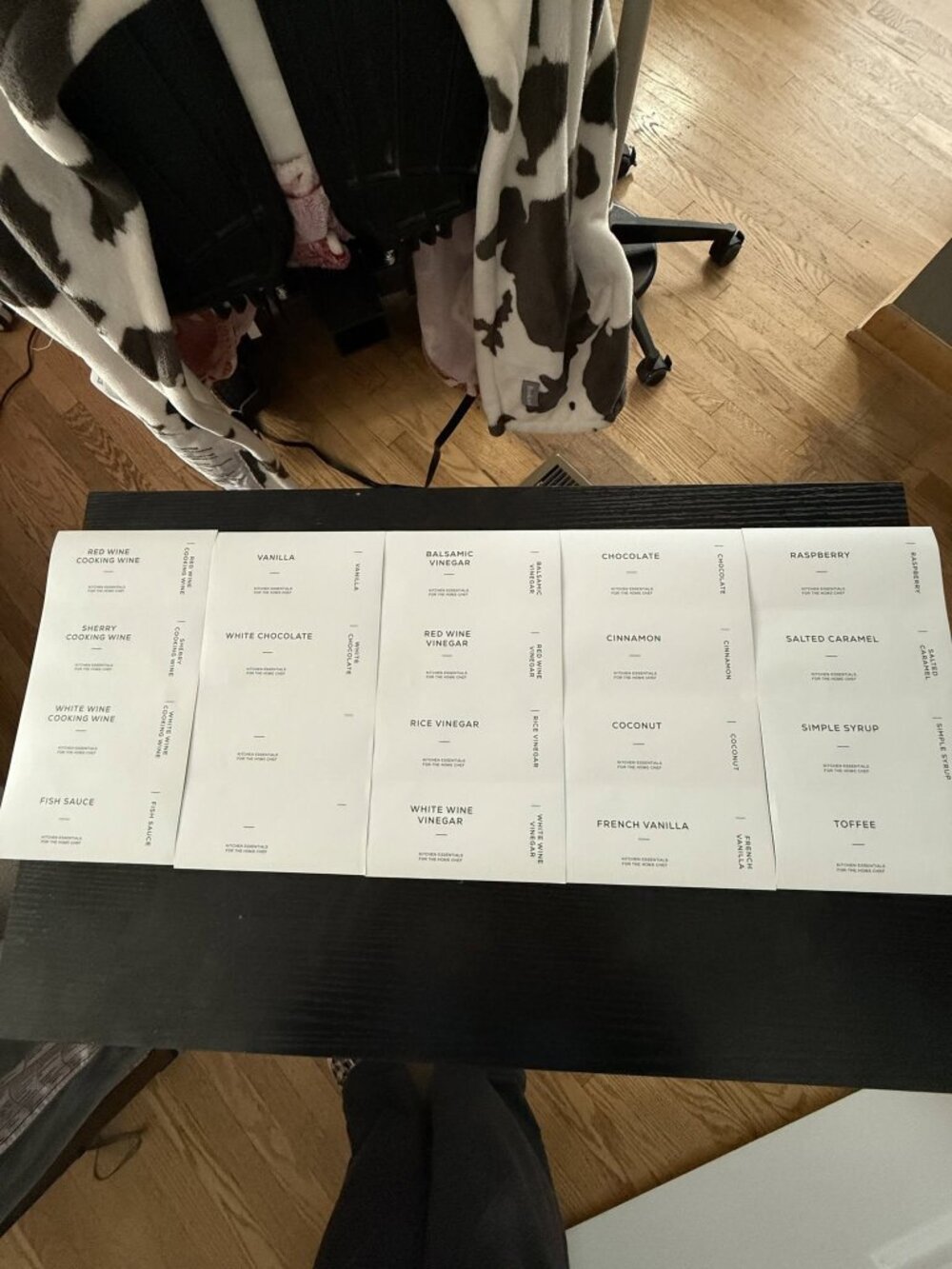 20 Amazon Individually Preprinted Adhesive Labels For Kitchen